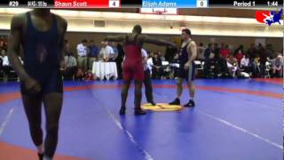 NYAC 84 KG  1855 lbs Shaun Scott vs Elijah Adams [upl. by Niwrek]