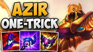 CHALLENGER AZIR ONETRICK FULL GAMEPLAY  CHALLENGER AZIR MID GAMEPLAY  Patch 1322 S13 [upl. by Noivad]