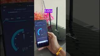 ⚡Wifi Speed Test 24Ghz Vs 5Ghz Band With Tp Link⚡ shorts [upl. by Idonna158]