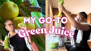 My GoTo Green Juice  Easy Green Juice Recipe [upl. by Nocam]