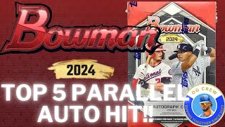 Bowman 2024 Jumbo Box 1st Auto Parallel Hit Break Down At End [upl. by Cassi596]