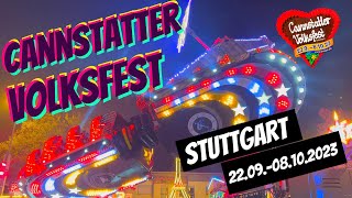 176 Cannstatter Volksfest  Wasen  2023  Rundgang  Stuttgart [upl. by Tiat]