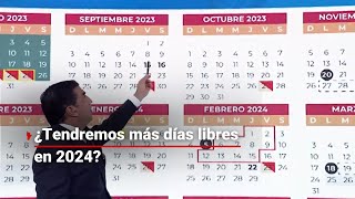 ¡NUEVO CALENDARIO ESCOLAR  ¿Cuántas vacaciones tendremos para el ciclo escolar 2023 2024 [upl. by Yenatirb]