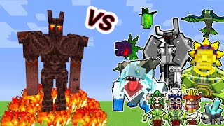 Unburned Vs Mowzies Mobs Monsters in Minecraft [upl. by Fellows]