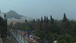 Unwetter in Griechenland Wassermassen in den Straßen von Athen [upl. by Acinej]