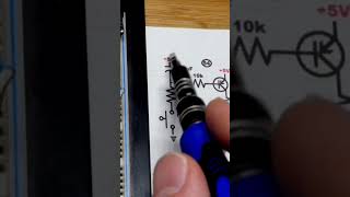 Schematic PNP BJT Extends Capacitor Discharge Time For LED Load 2N3906 electronics howto diy [upl. by Jarnagin]