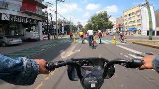 Pedaleando en CDMX Muévete en Bici Paseo Dominical 15 de Septiembre del 2024 [upl. by Alexa542]