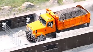 Trucks Using Runaway Ramps Caught On Camera [upl. by Aicatsanna]