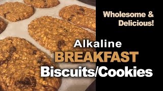 Alkaline Walnut Raisin Breakfast BiscuitsCookies [upl. by Atinhoj]