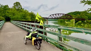 Recumbent trikes on the Mon River Trail System Morgantown WV [upl. by Auburn]