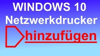 Windows 10 netzwerkdrucker hinzufügen [upl. by Pillow]