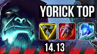 YORICK vs IRELIA TOP  1213 Rank 9 Yorick Godlike 500 games  EUW Master  1413 [upl. by Hadik618]