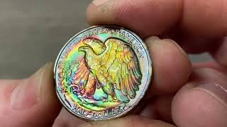 Best Toned Walking Liberty Half Dollar EVER [upl. by Berry948]