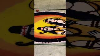 Seeta Ram Rangoli ll Diwali Rangoli Design shorts [upl. by Kcirderf137]