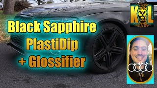 Audi S4 Peelers Get Blacked Out Black Sapphire Plastidip [upl. by Markos]