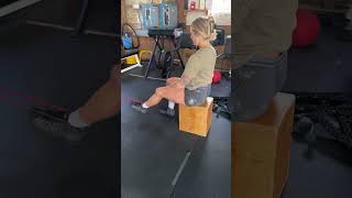 Single Arm Band Leg Curls sharpenedathleticscom for the manuals to put it all together [upl. by Dorolisa]