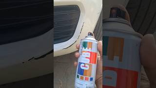 White spray paint for car  Car paint scratch repair  Car paint scratch Remover remove ytshorts [upl. by Ardyaf]