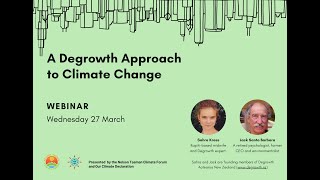 A Degrowth Approach to Climate Change  Webinar [upl. by Gerhardine180]