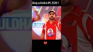 Siraj versus Kohli in IPL2025cricket like [upl. by Avivah33]