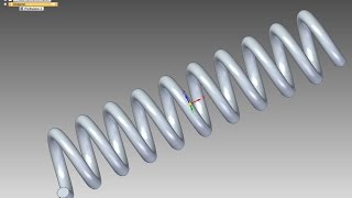 How to make Helical Spring in solid edge [upl. by Lucchesi]