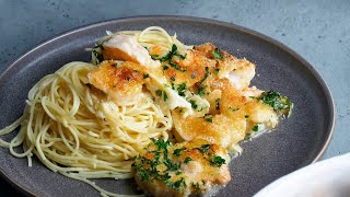 Garnelen Scampi mit Pasta Rezept 🥰 Wie man klassische Garnelen Scampi zubereitet [upl. by Jesse]