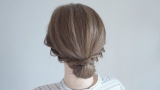 卒業式の髪型ミディアムヘアのママさんにオススメのヘアアレンジ [upl. by Gayla]