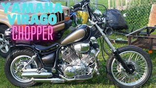 YAMAHA VIRAGO CHOPPER SHORT [upl. by Einwat406]