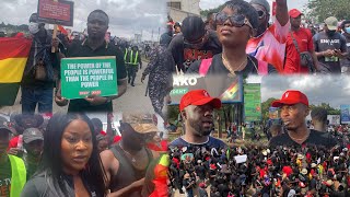 Efia Odo Gyakie Sports Obama and other Celebrities showed up to Demonstrate Against Galamsey [upl. by Refanej]