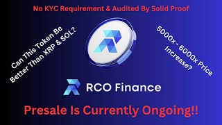 Is RCO Finance REALLY Better Than XRP and Solana [upl. by Ysle957]