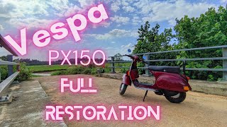 Vespa 150 Full Restoration 🛵Livinginthe3rdWRLD [upl. by Jacie]