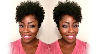 How to Turn a DrawString Ponytail into a Tapered CutTWA [upl. by Laekcim832]