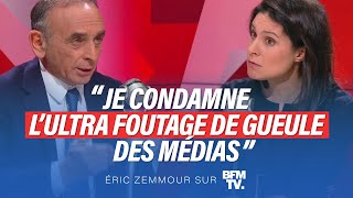 Eric Zemmour sur BFMTV  Je condamne l’ultrafoutage de gueule des médias [upl. by Gnas]