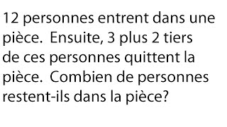 Exercice  Résolution de problème avec fraction  Mathématiques secondaire 1 Exercices de math [upl. by Poole680]