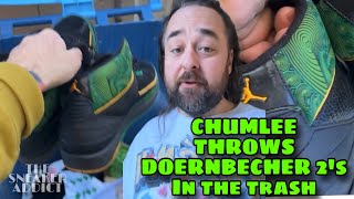 Chumlee throws away Rare Air Jordan 2 Doernbecher sneakers [upl. by Wrennie]