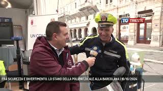 FRA SICUREZZA E DIVERTIMENTO LO STAND DELLA POLIZIA LOCALE ALLA BARCOLANA  10102024 [upl. by Nahttam]