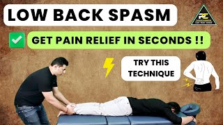 LOW BACK PAIN RELIEF WITH THIS SIMPLE TECHNIQUE  LUMBAR SPINE TRACTION TECHNIQUE [upl. by Hedwiga]