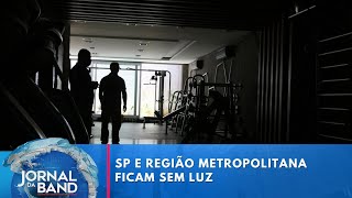 Pontos de São Paulo e Guarulhos sofrem apagão I Jornal da Band [upl. by Buffy]