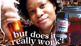 I put clove water on my hair for 2 weeks and this happened  INSANE Clove Water for Hair Growth [upl. by Cassandry]