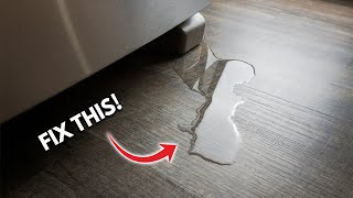 How To Fix A Leaking Refrigerator QUICK Water Leaking From Freezer  SOLVED DIY [upl. by Wendel]