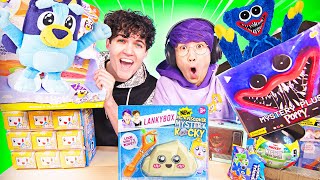 LANKYBOX TOY REVIEW BLUEY POPPY PLAYTIME FORTNITE DISNEY amp MORE TOY UNBOXING [upl. by Kania]