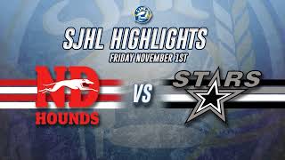 HIGHLIGHTS Notre Dame Hounds  Battlefords North Stars Nov 1 2024 [upl. by Accemahs]