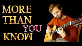 Axwell Λ Ingrosso  More Than You Know  Fingerstyle Guitar Cover  TABS [upl. by Nimzay266]