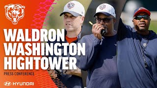 Waldron Washington Hightower on Week 1 takeaways embracing Sunday night spotlight Chicago Bears [upl. by Nabila]