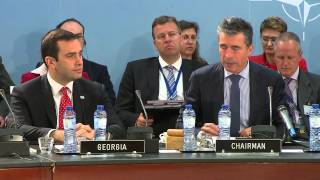 NATO Secretary General  NATOGeorgia Commission Defence Ministers Meeting 04 June 2014 [upl. by Monahon977]