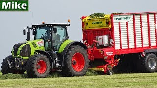 2019  Claas Axion 810  Pottinger  Grass silage  Bos  Bathmen  Gras oprapen  NL [upl. by Pilar342]