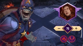 Zombie Captain America vs Jean stage 75  average build  Marvel Future Fight [upl. by Matthia]