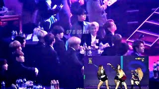 BTS REACTION TO BLACKPINK BOOMBAYAHSMA 2017 NEW ANGLE 6 [upl. by Wake]