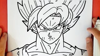 COME DISEGNARE GOKU SUPER SAIYAN BLUE [upl. by Auburta]