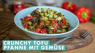 Schnelle Tofu Gemüse Pfanne mit Teriyaki Sauce [upl. by Siocnarf366]