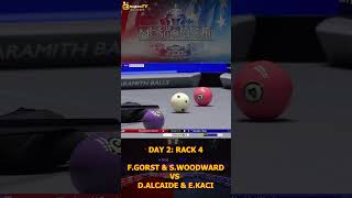 Day 2 quotRack 4quot  Fedor Gorst amp Skyler Woodward vs David Alcaide amp Eklent Kaci  2024 Mosconi Cup [upl. by Dorin]